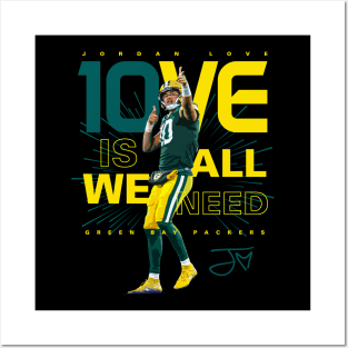 Jordan Love Posters and Art